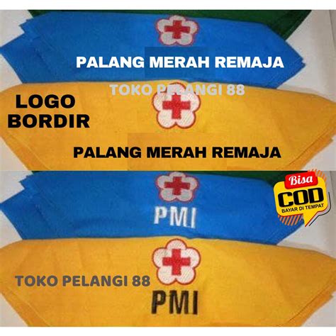 Jual Syal Slayer Pmi Dan Pmr Madya Wira Hasduk Pmr Pmi Sd Smp Ma Sablon