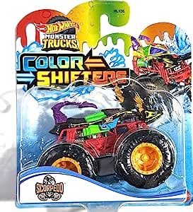 Amazon Hot Wheels Monster Trucks Color Shifters Scorpedo Toys Games
