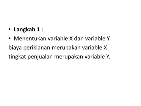 397187784 Contoh Kasus Analisis Regresi Linear Sederhana Pptx