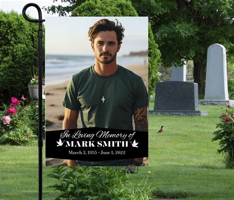 personalized memorial flag custom memory garden flag memory decor