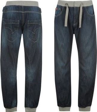 Lee Cooper Cuffed Jeans Mens Dark Wash Zbozi Cz