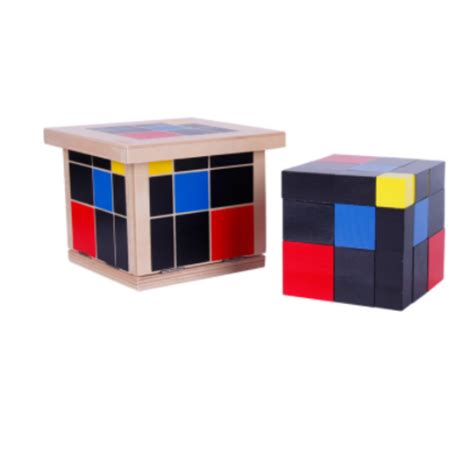 Cubo Del Trinomio Montessori Montessori Giochi