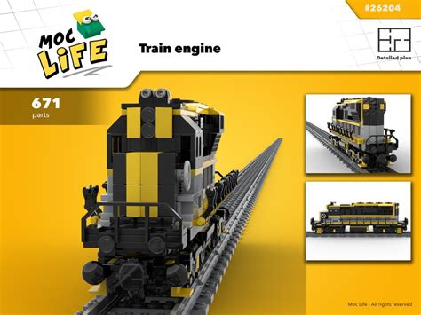 LEGO MOC Train engine by MocLife | Rebrickable - Build with LEGO