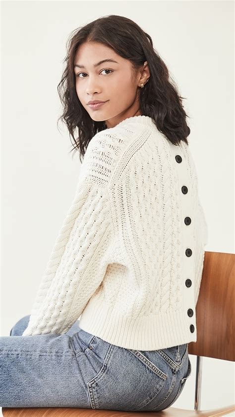 Proenza Schouler White Label Cable Knit Reversible Sweater Shopbop