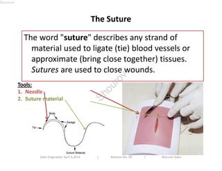 sutured understanding  definition  meaning  sutures