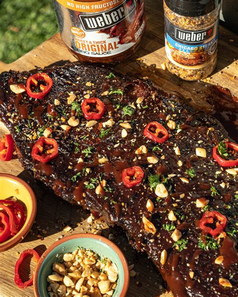 Sticky Thai BBQ Ribs - Weber Seasonings - Labor Day Recipes