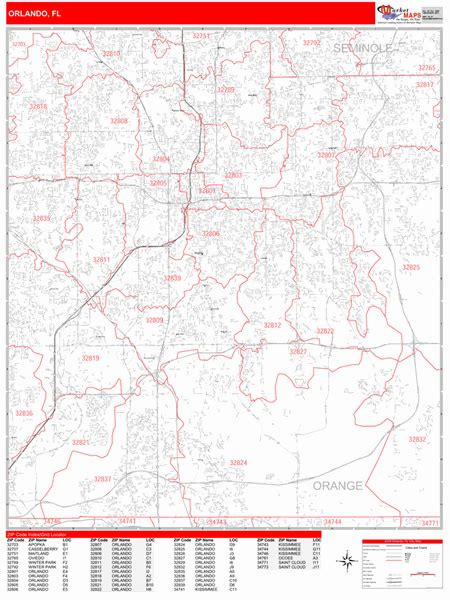 Orlando Fl Zip Code Map