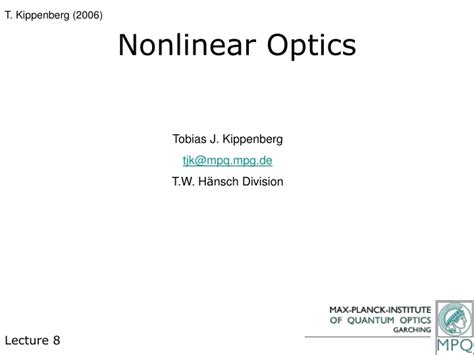 Ppt Nonlinear Optics Powerpoint Presentation Free Download Id447556