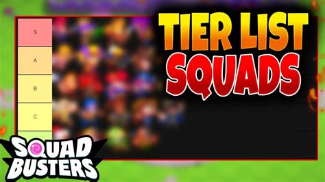 La Tier List Des Squads Sur Squad Busters Meilleur Au Pire Youtube