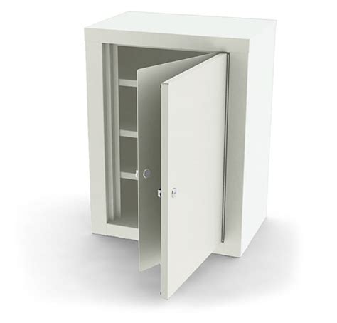 Double Door Double Lock Narcotic Cabinet With Three Shelves