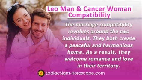 Leo Man And Cancer Woman Compatibility In Love And Intimacy