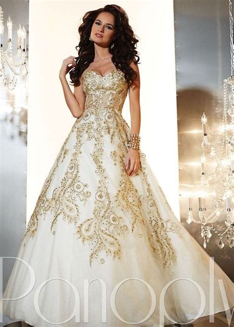 Gold Accented Ball Gown I Would Want It In Dark Blue And Gold Gold