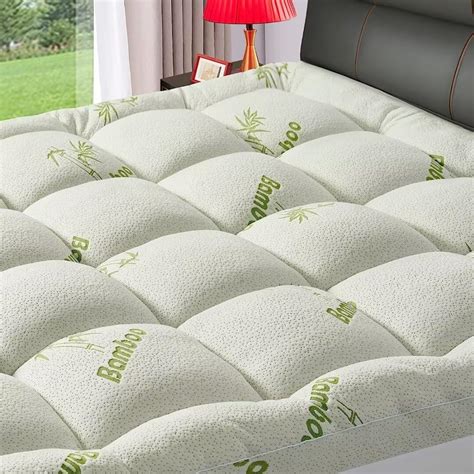 Extra Thick King Mattress Topper for Back Pain, 1200 GSM Quilted Fitted ...