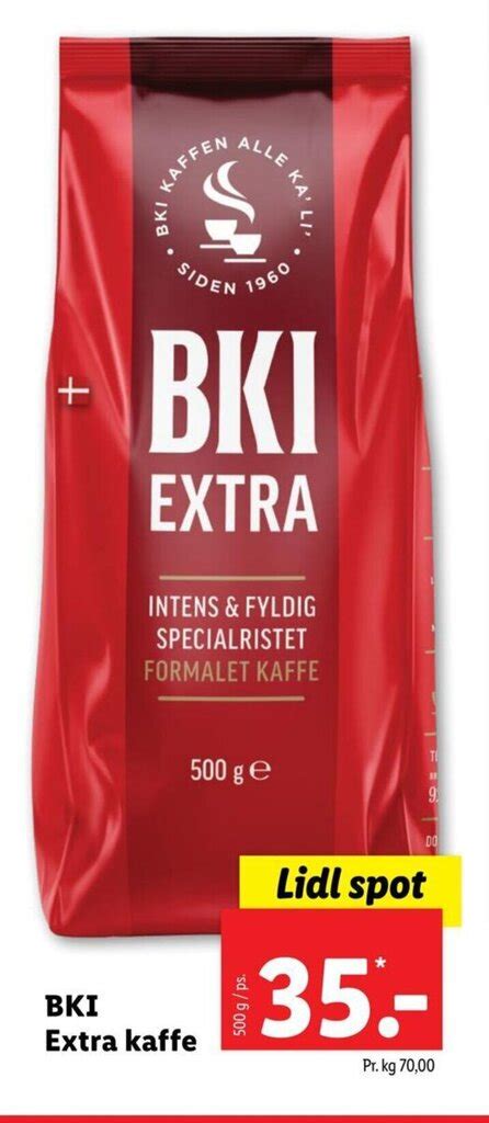 Bki Extra Kaffe Tilbud Hos Lidl