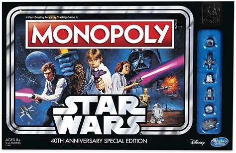 Hasbro Monopoly Game Star Wars 40th Anniversary Special Edition