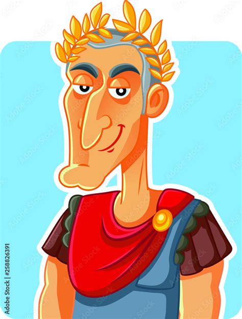 Julius Caesar Roman Emperor Vector Caricature Stock Vector Adobe Stock Hot Sex Picture