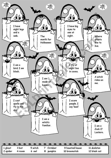 Halloween Esl Worksheet By Ritawi