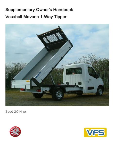 Vauxhall Movano 1 Way Tipper Manual - Sept 2014 On | PDF | Fuse ...