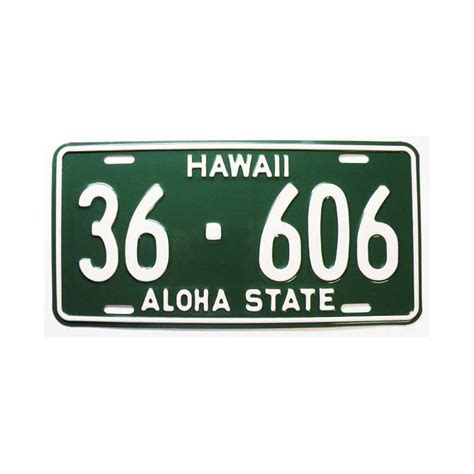 Plaque D Immatriculation USA Hawaii 408