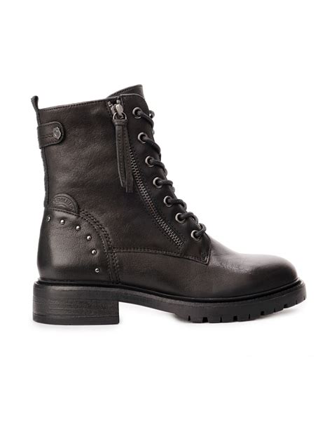 Botas Militares Negras Tachuelas Pera Limonera