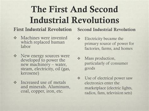 How Was The First Industrial Revolution Different From The Second?