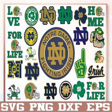 Bundle Files Notre Dame Fighting Irish Football Team Svg Inspire