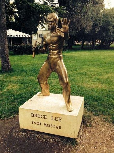 Bruce Lee statue in Mostar #brucelee #hollywood #actor #kungfu # ...