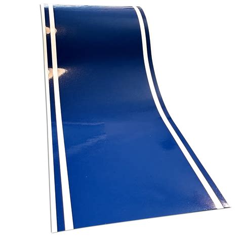 6 X72 Blue Glossy Vinyl Racing Stripes Car Boat Trailer Sticker