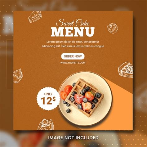 Premium Psd Best Food Banner Designer