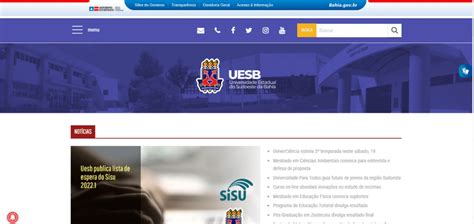 Vestibular Uesb Inscri Es Provas Datas Vagas E Cursos