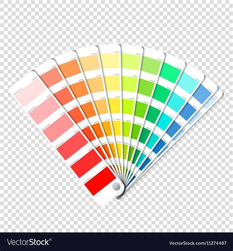 Color Palette Guide On Transparent Background Vector Image On