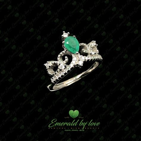 Anillo Para Mujer 15 Años De Esmeralda Natural 100 Cuotas sin interés