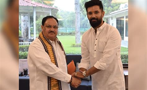 It Is Official BJP Picks Chirag Paswan Dumps His Uncle Pashupati Paras