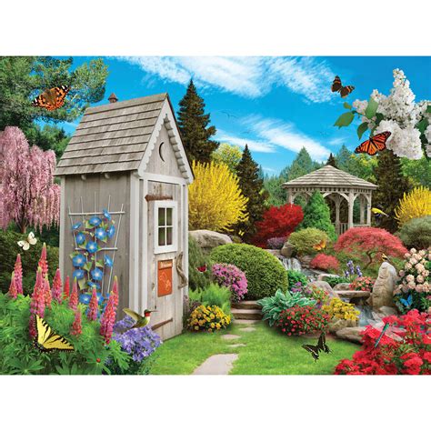 Out In The Garden 1000 Piece Jigsaw Puzzle Bits And Pieces