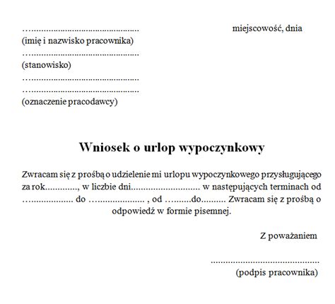 Komunikat ws planowania urlopów wypoczynkowych