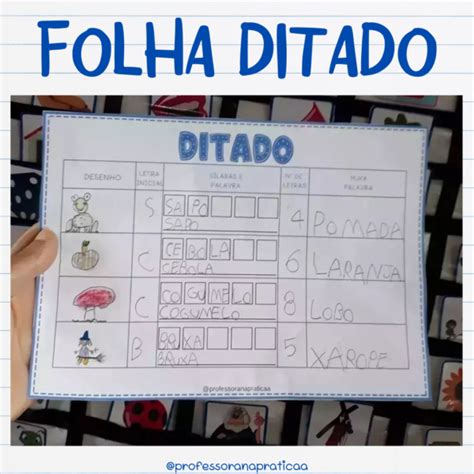 Ditado Desenho Patr Cia Da Silva Professora Na Pratica