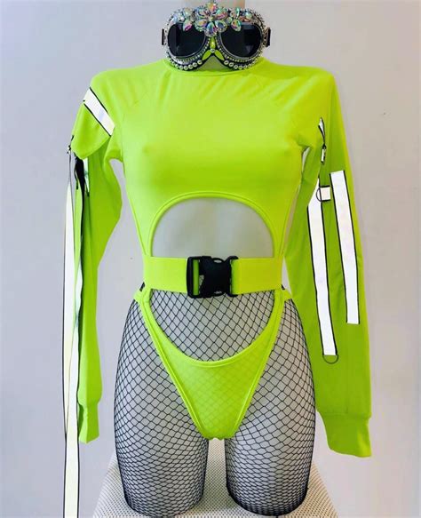 Neon Green Rave Outfit Online Bellvalefarms