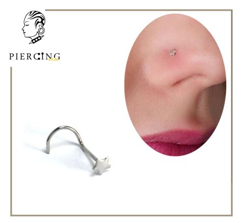 Piercing Nariz Estrela Chapinha A O L Nostril Ns Piercing Nariz