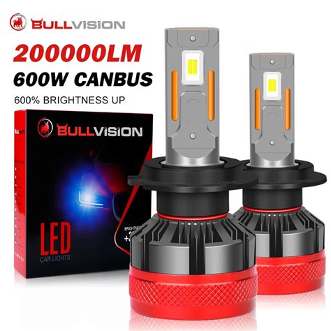 Bullvision H L Mpadas Led Do Farol Do Carro Do Canbus Luz De Nevoeiro