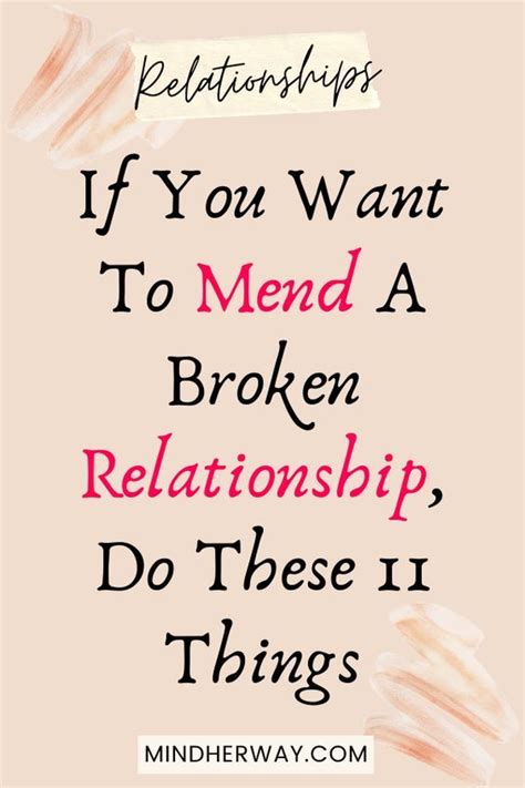 How To Mend A Broken Relationship 11 Tips Artofit