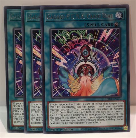 Yu Gi Oh Gagaku Punk Crash Beat Playset Grcr En010 Unified Cards