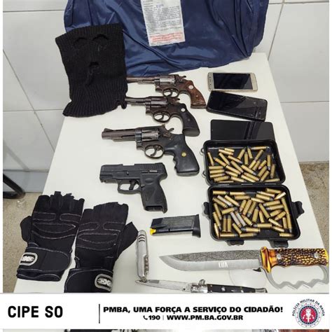 Homem é preso pela Cipe Sudoeste após ser flagrado armas e munições