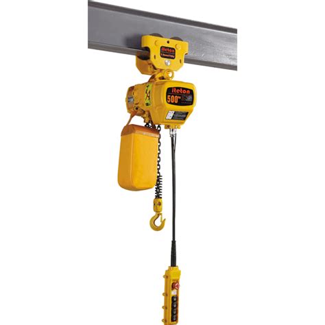 Electric Chain Hoist With Manual Trolley 500kg Iteton Machinery