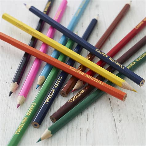 personalised colouring pencils by able labels | notonthehighstreet.com