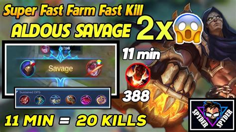 Top Global Aldous Gameplay Perfect X Savage X Maniac In A Game