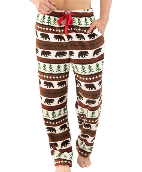 Bear Essentials Mens Fleece Pj Pants