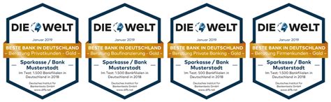 Ehrung D Besten Beim Banken Qualit Tstest Deutsches Institut F R