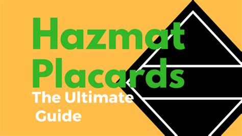 Hazmat Placards; DOT Guide and 13 Actionable Tips 2024