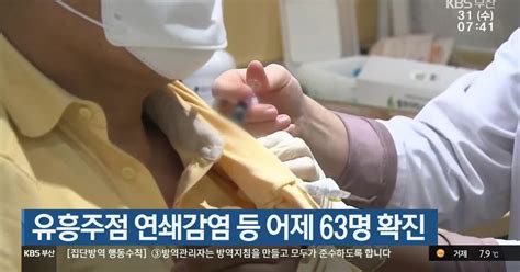 부산 유흥주점 연쇄감염 등 어제 63명 확진