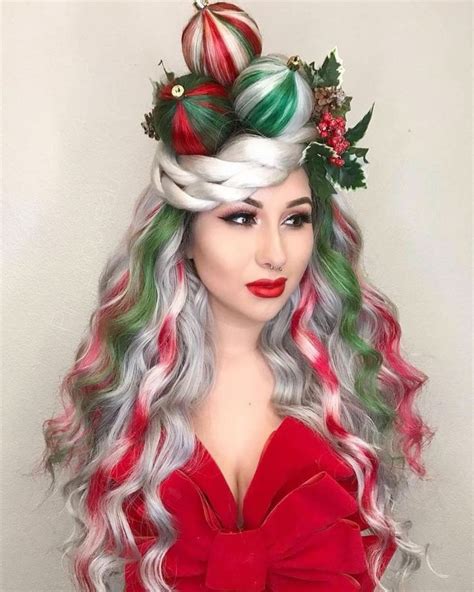 Holiday Hair In Christmas Hairstyles Hair Color Christmas